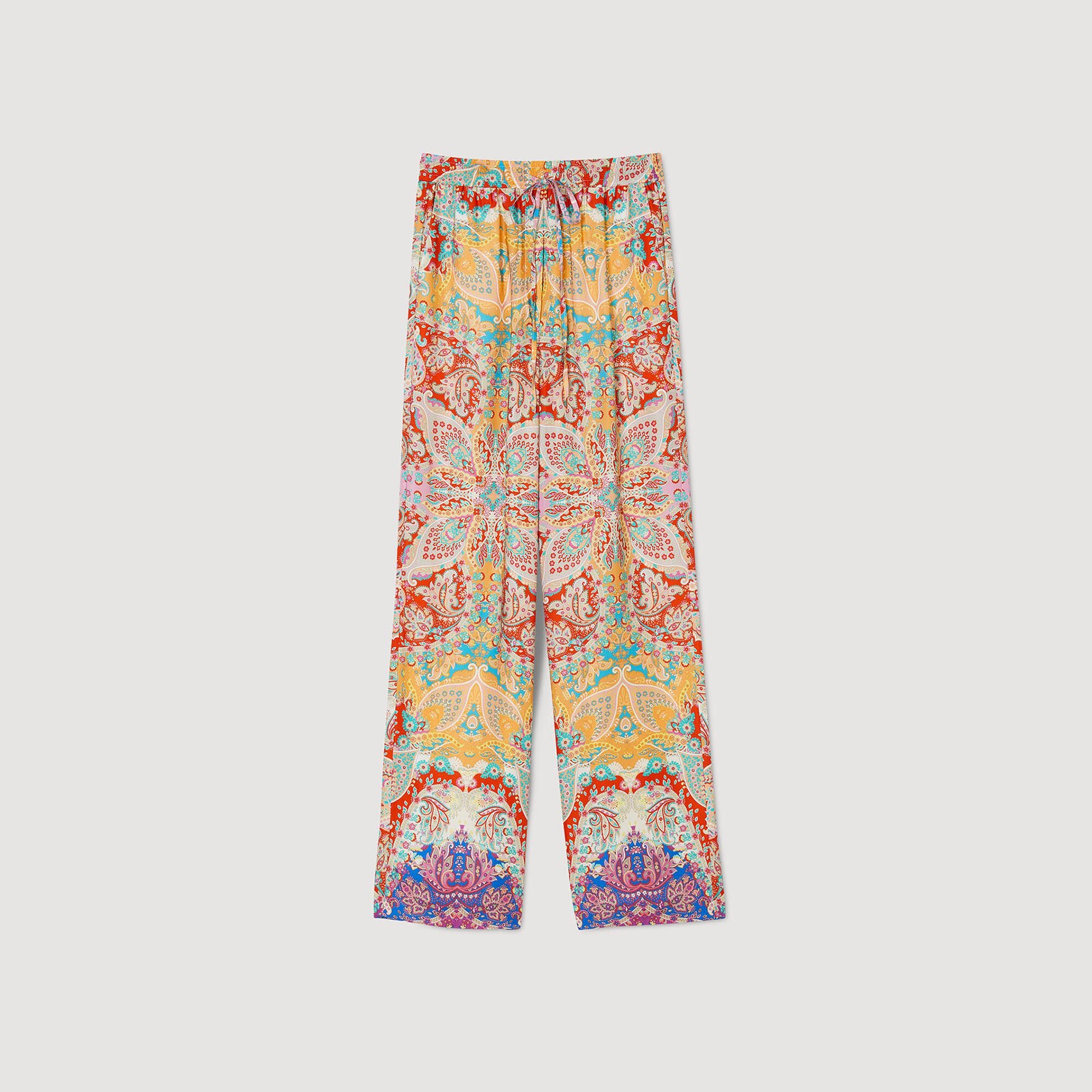 Patterned floaty trousers
