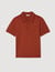 Short-sleeve knitted polo shirt