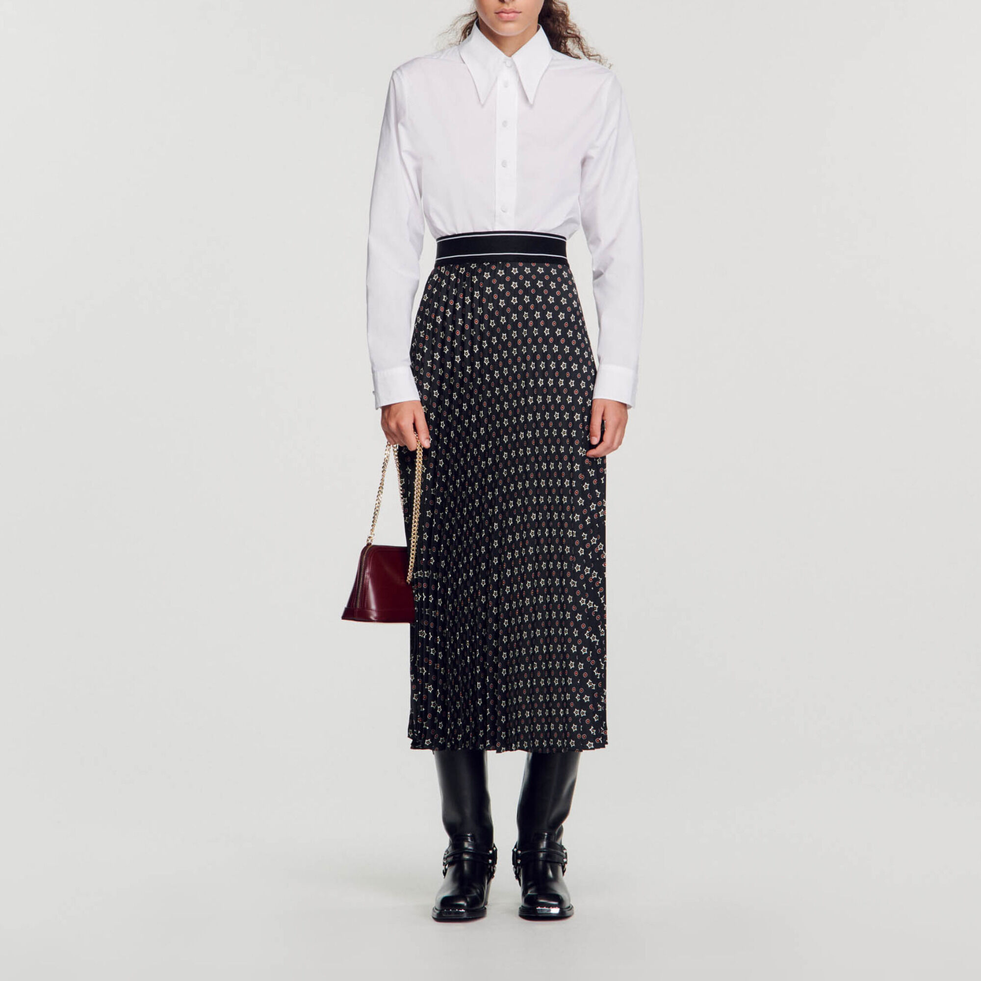 Jupe shop plissée sandro