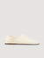 Grained leather slippers