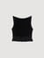 Ruffled knit crop top