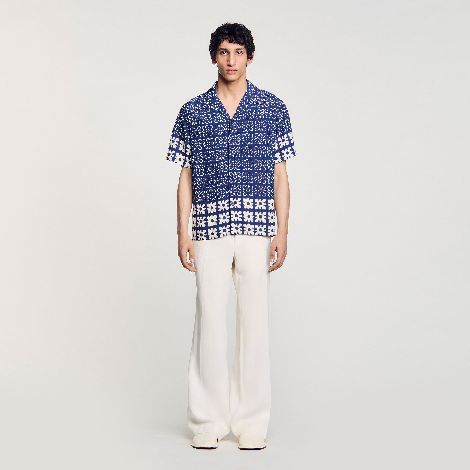 Floral motif shirt