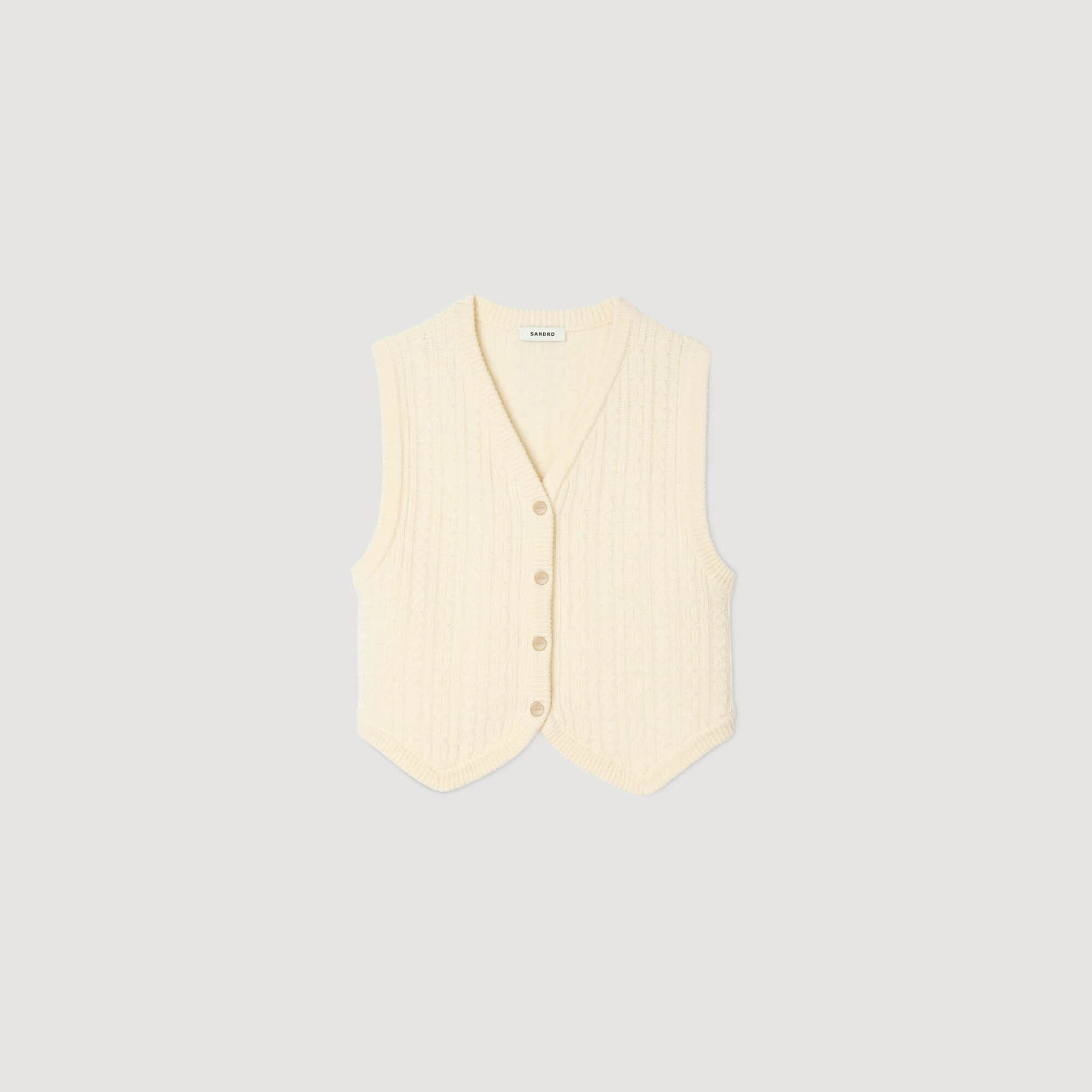 Cable knit jacket