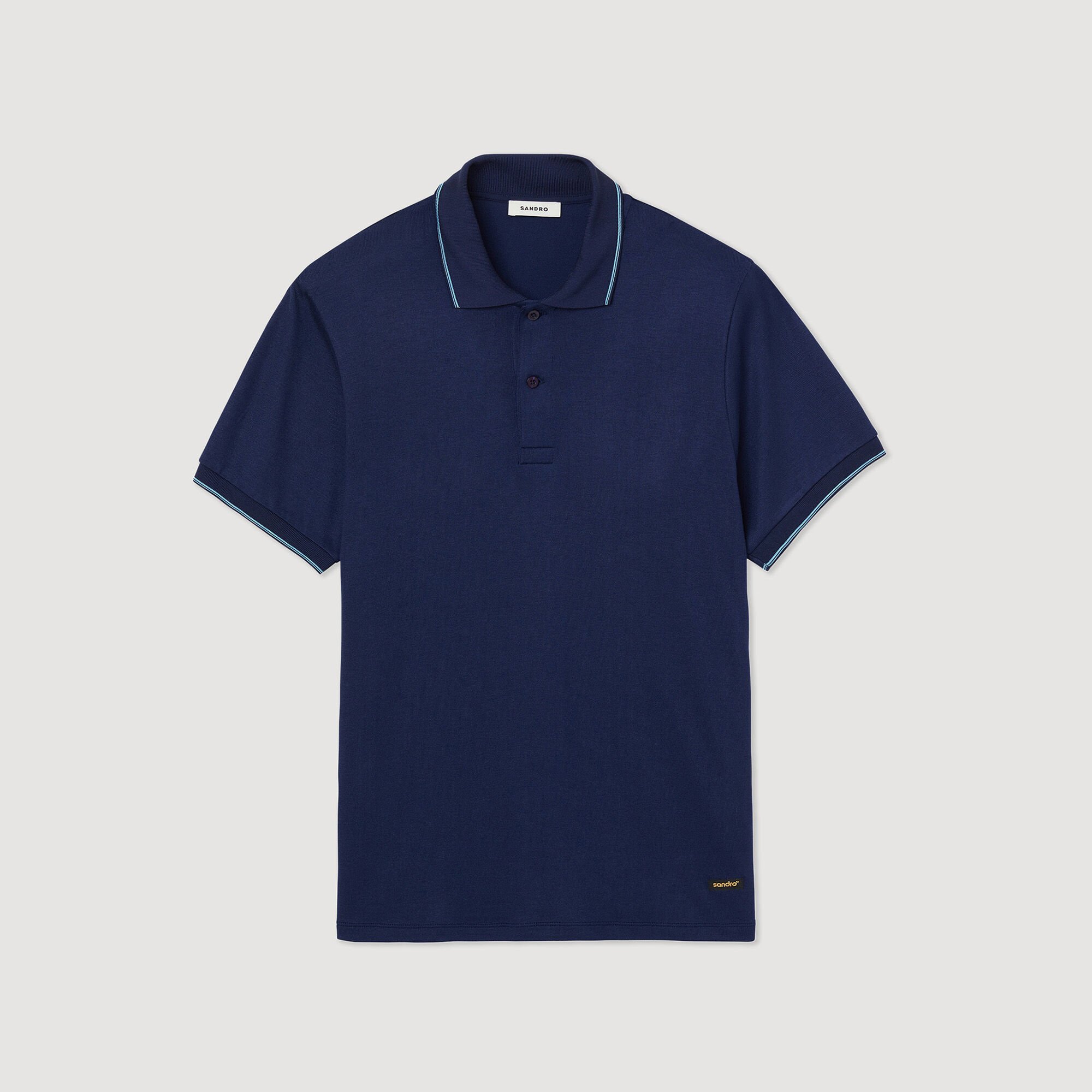 Polo shirt with edging