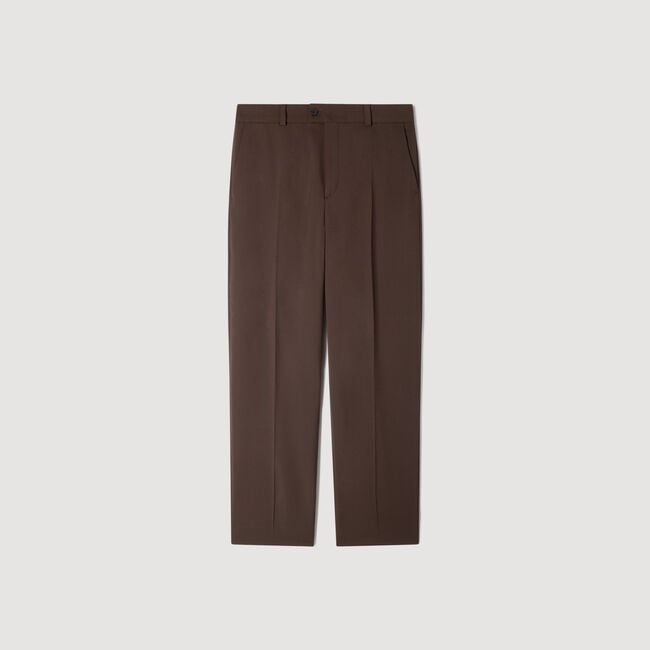 Oversized wool trousers