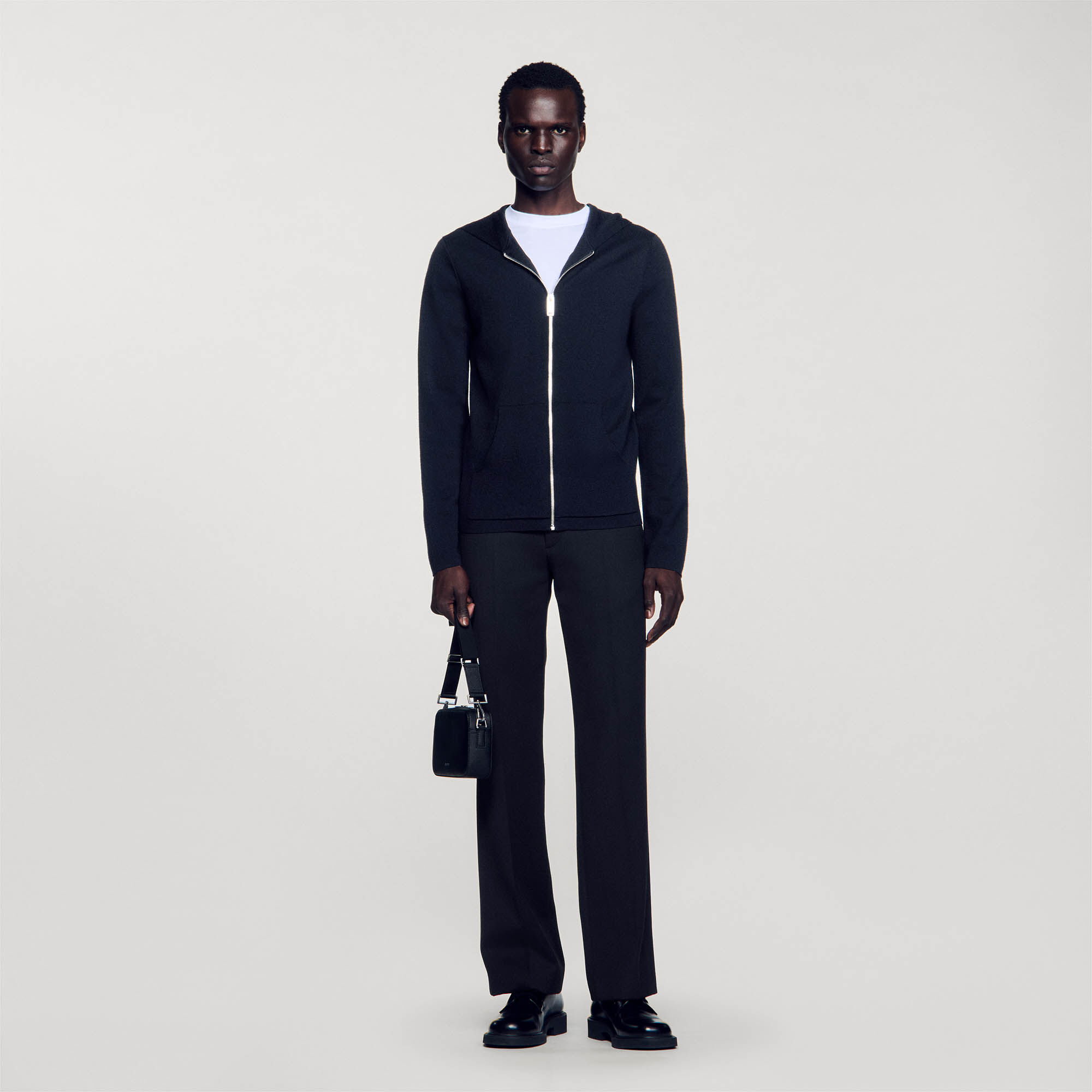 Sandro black cardigan shop