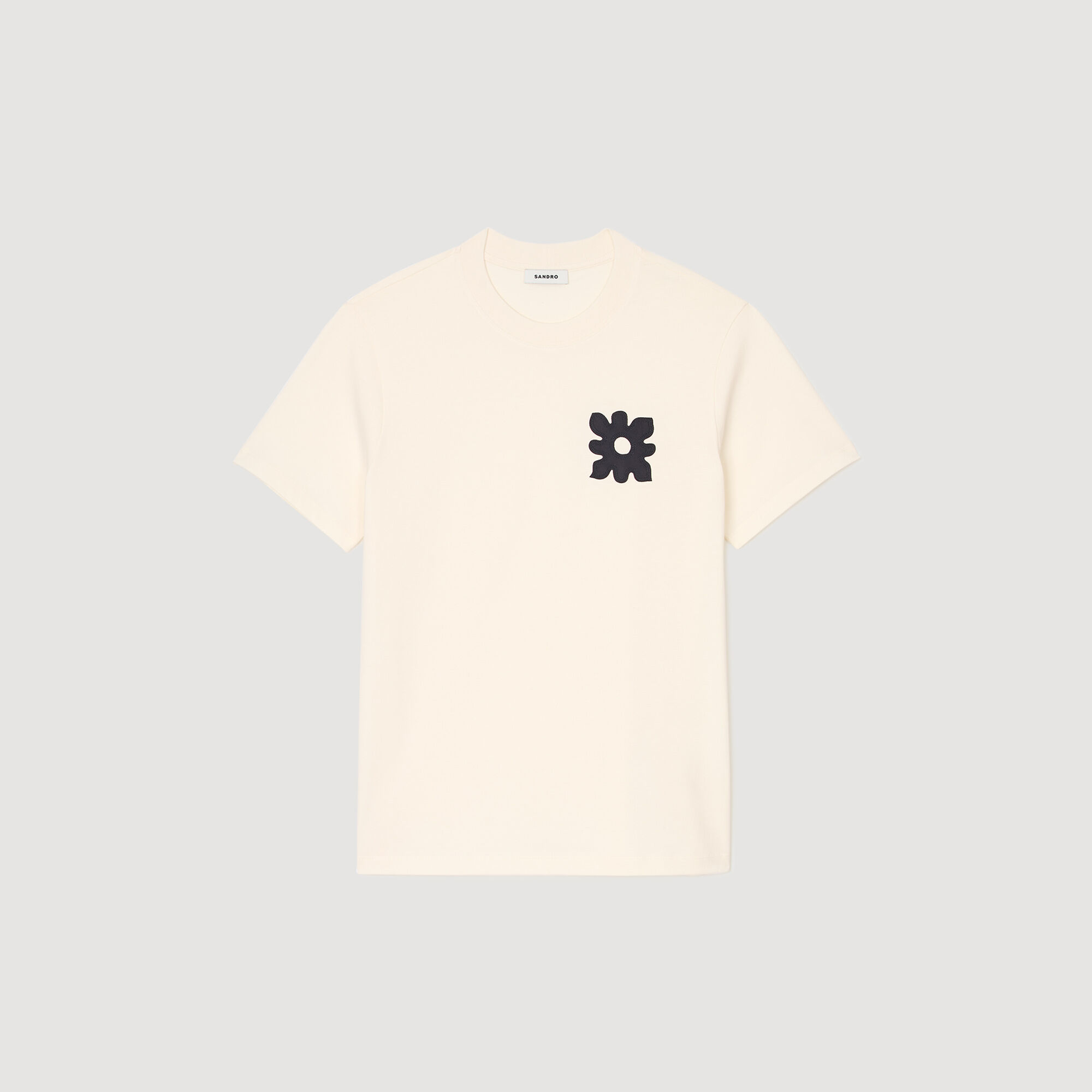 T-shirt with flower detail