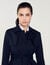 Trench coat with pleated inset