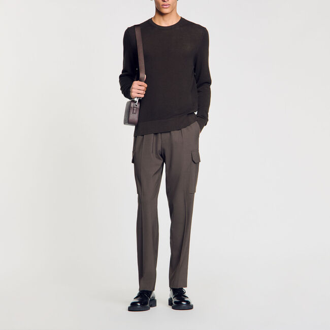 Textured knit jumper