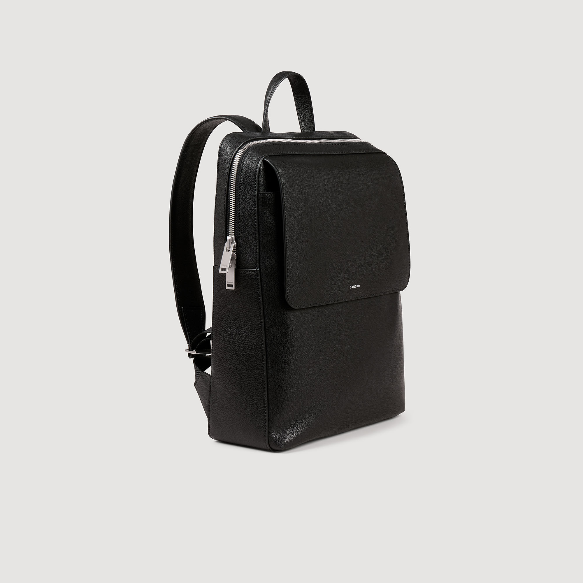 Recycled leather backpack