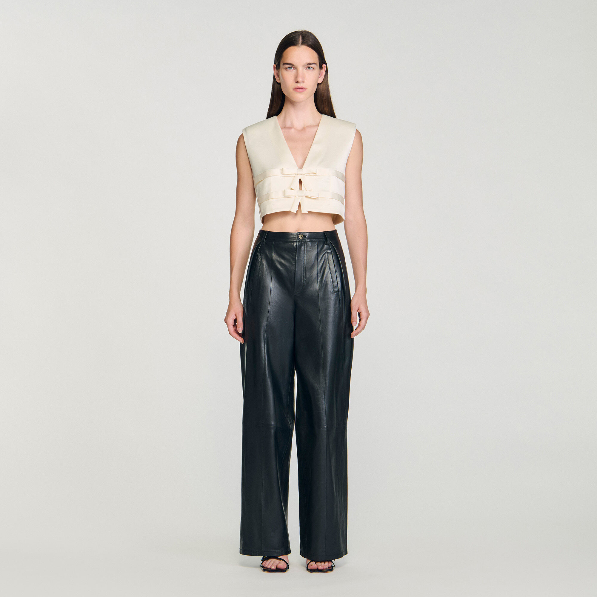 Satin crop top