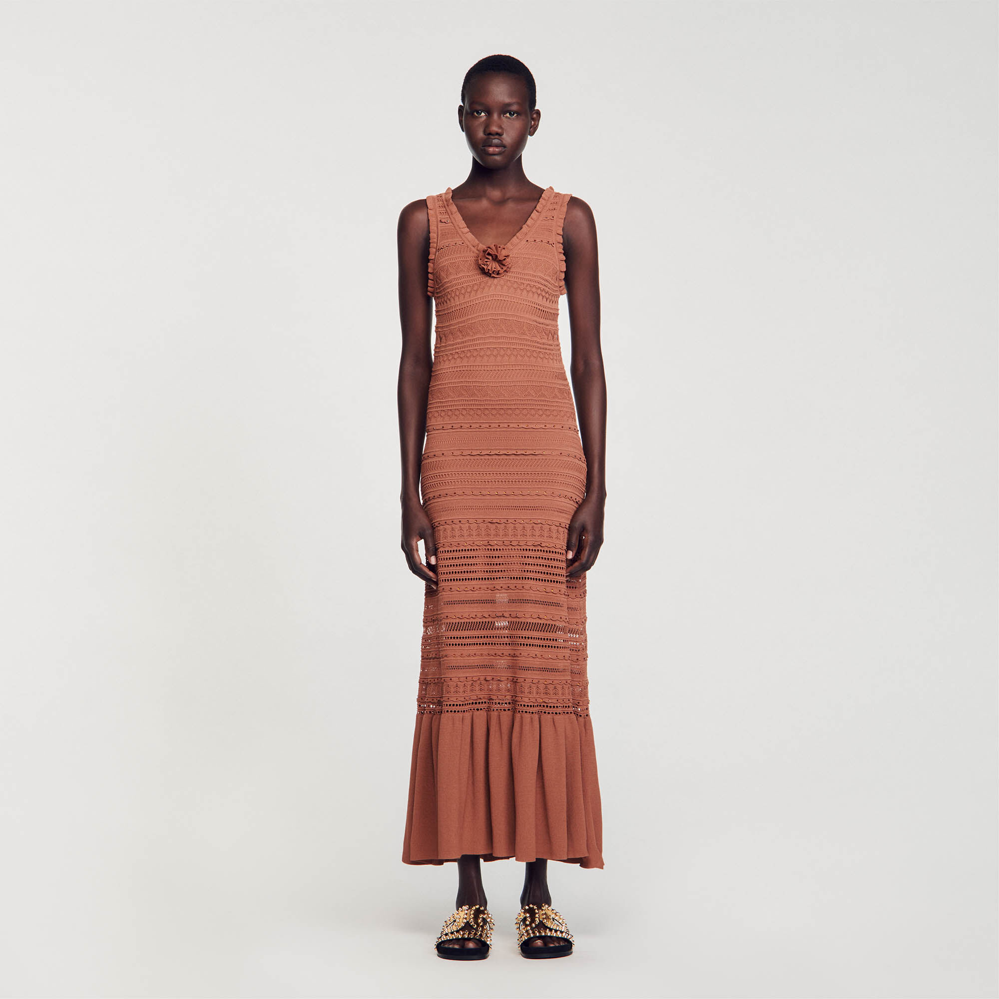 Knit maxi dress sales
