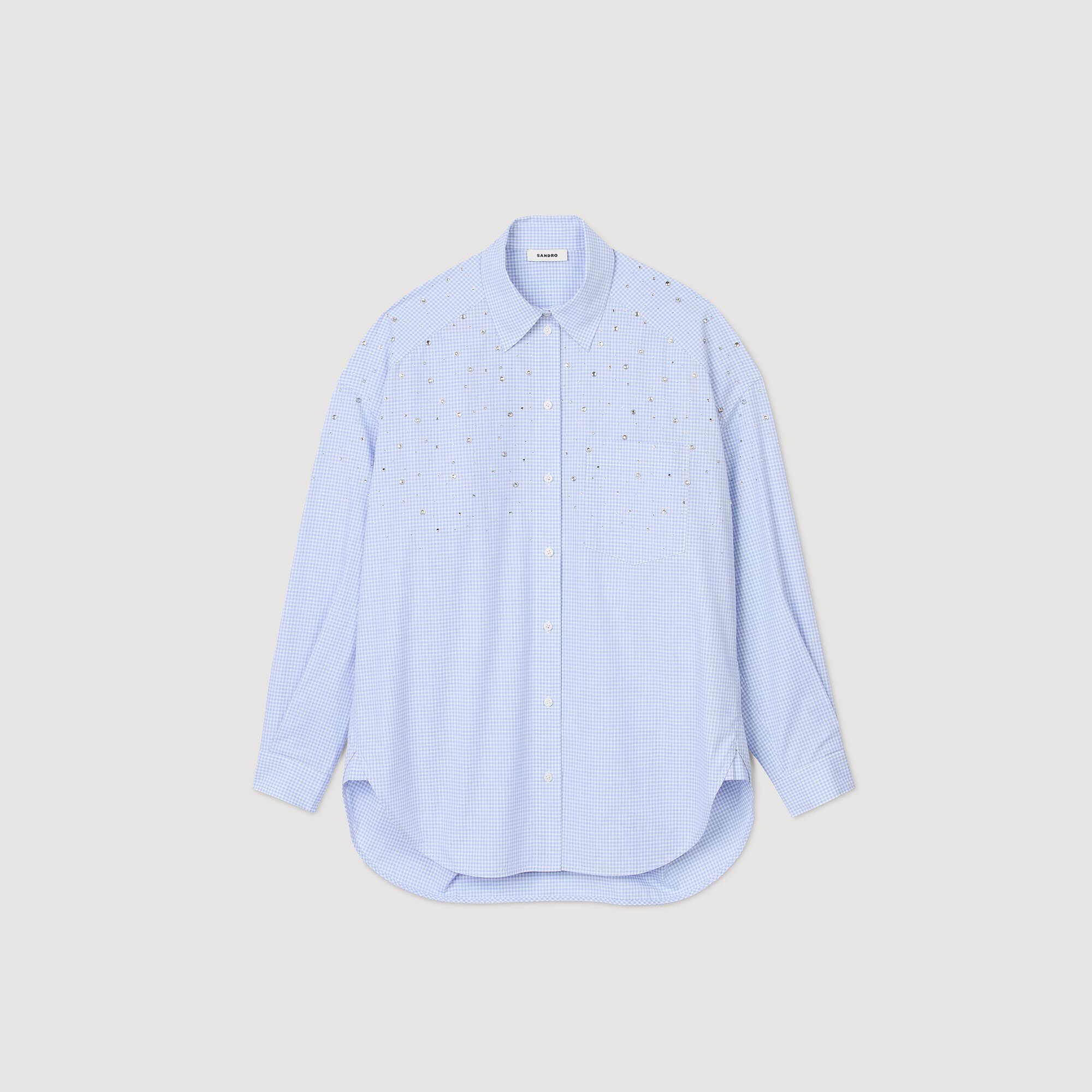 Studded check shirt