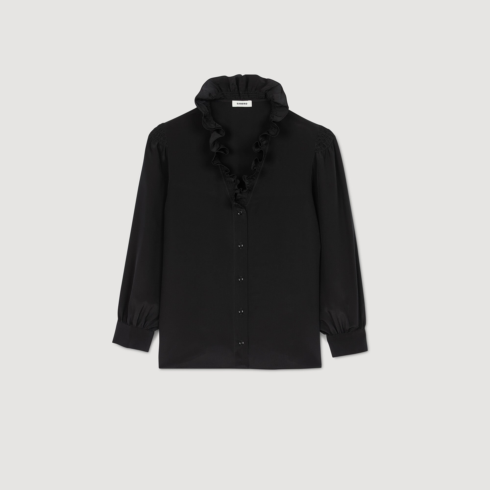 CELERI PUFF SLEEVE SHIRT ブラック ドゥーズィエム CELERI PUFF SLEEVE SHIRT ブラック ドゥーズィエム - メルカリ