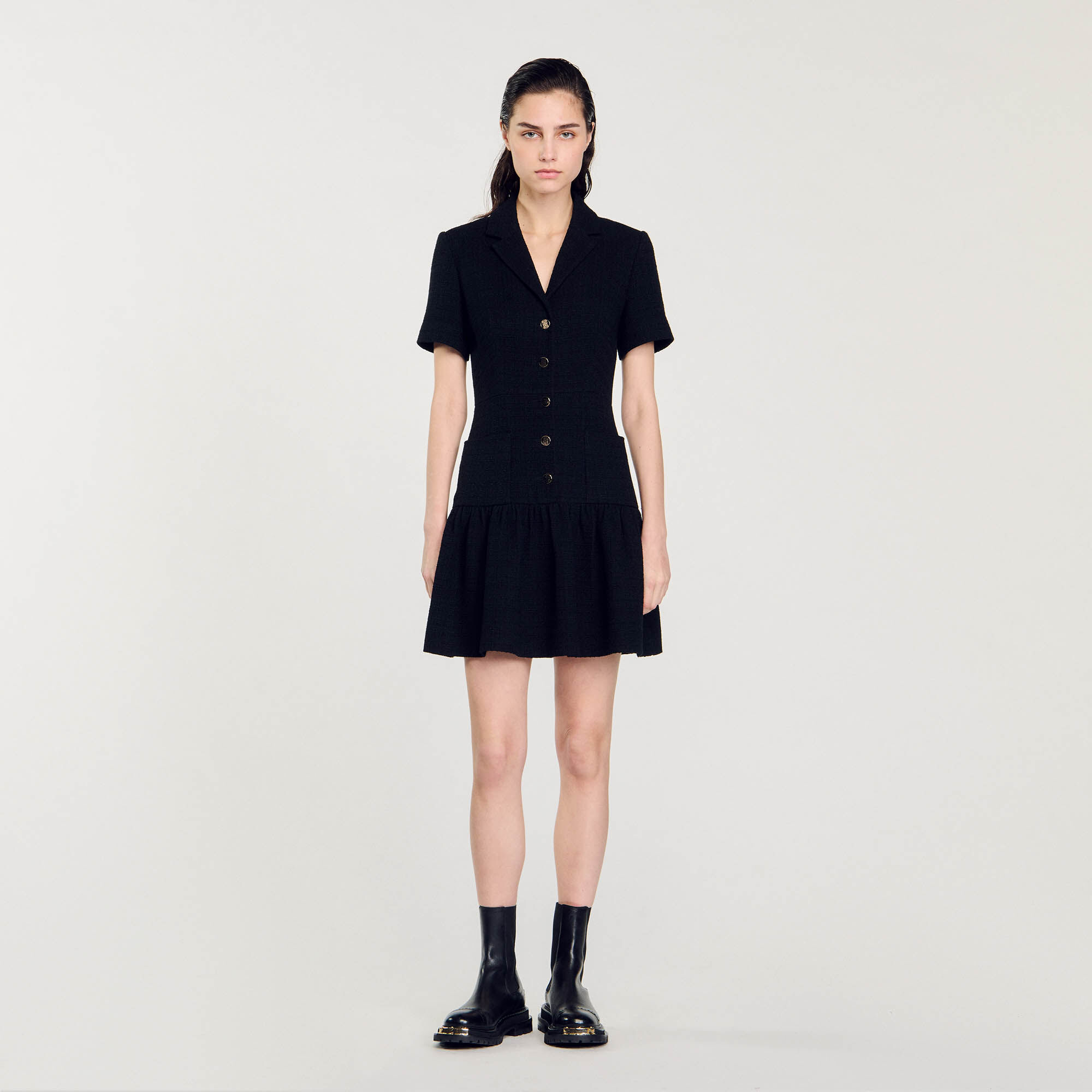 Short tweed dress