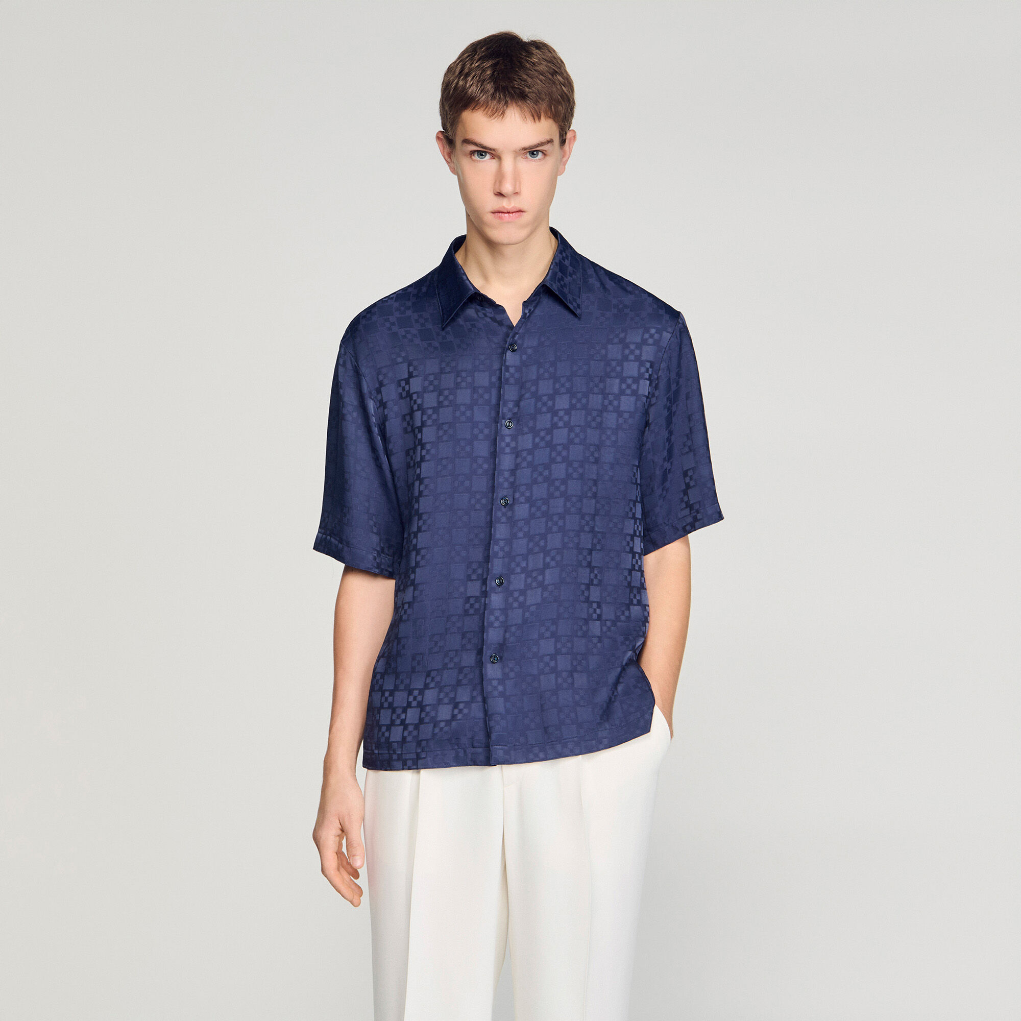 Square Cross loose-fit shirt