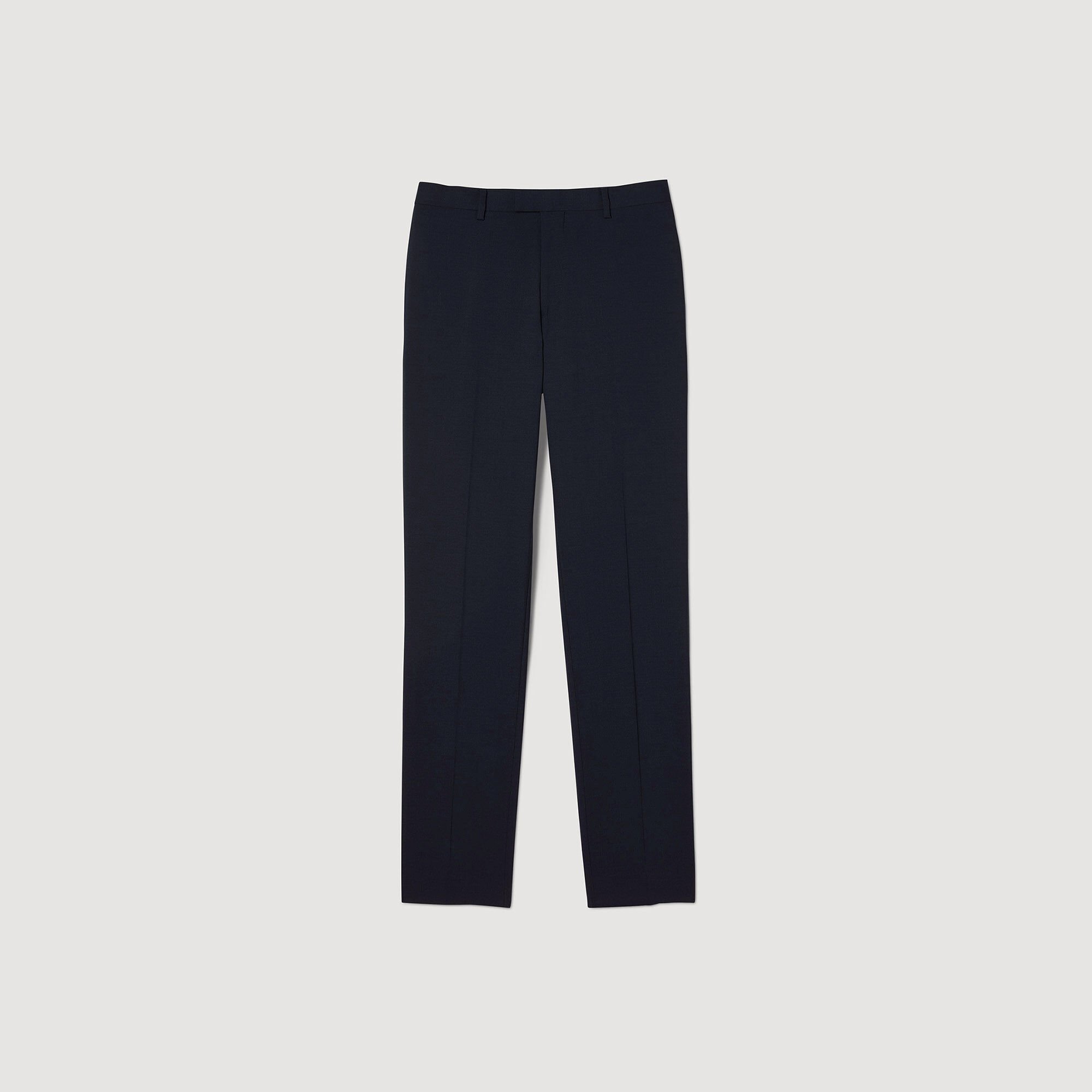 Virgin wool suit trousers