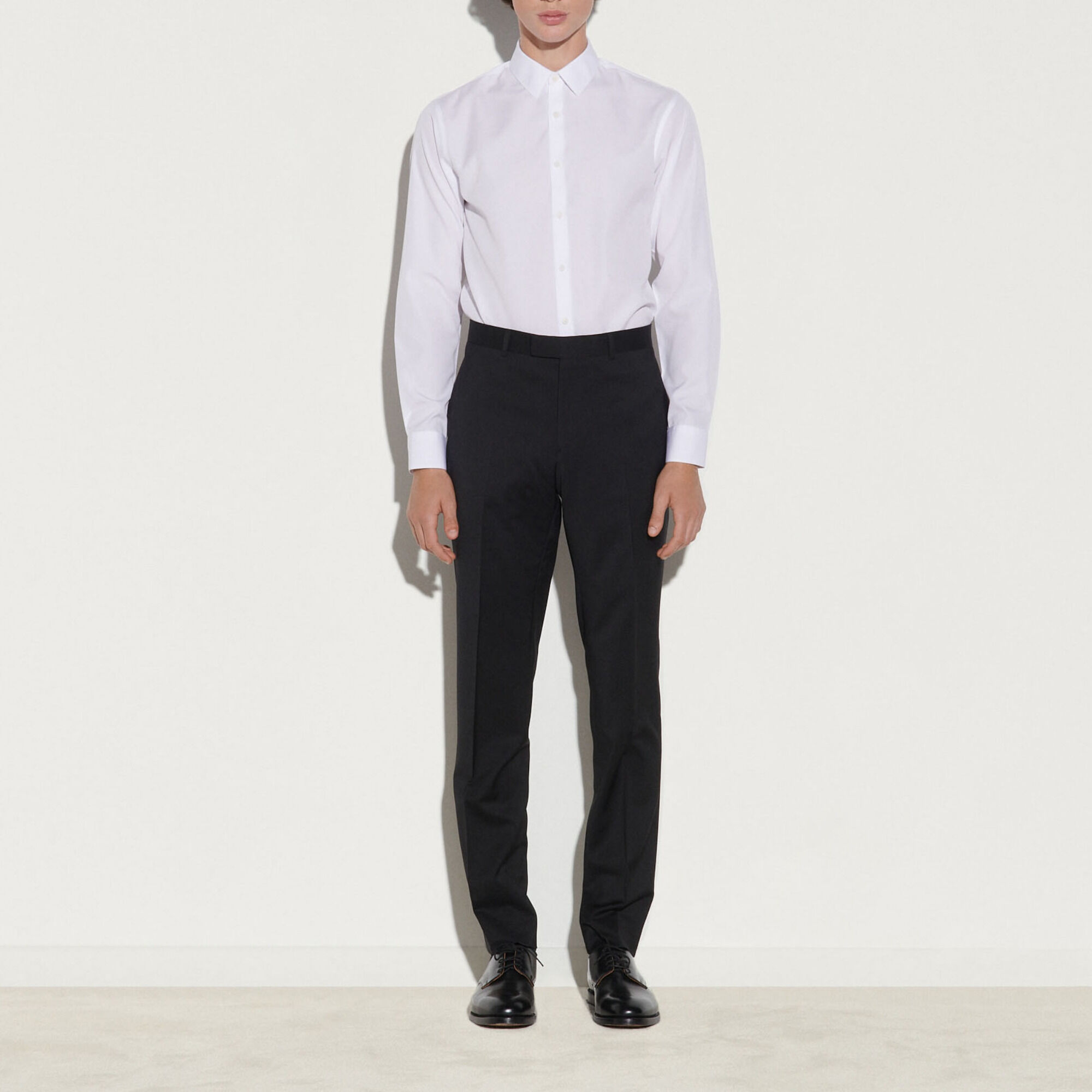 Wool suit trousers