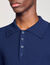 Rib knit polo shirt
