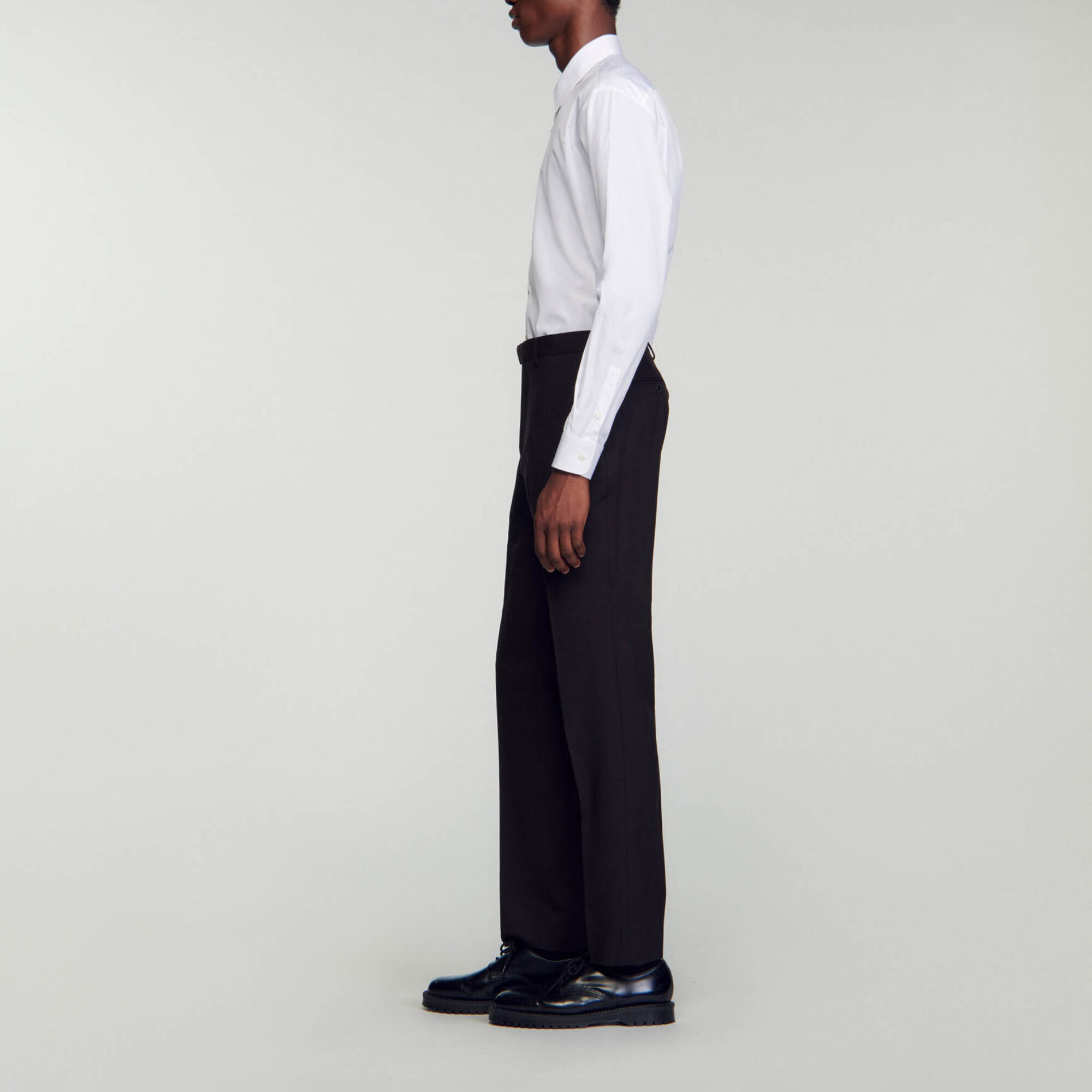 Wool suit trousers