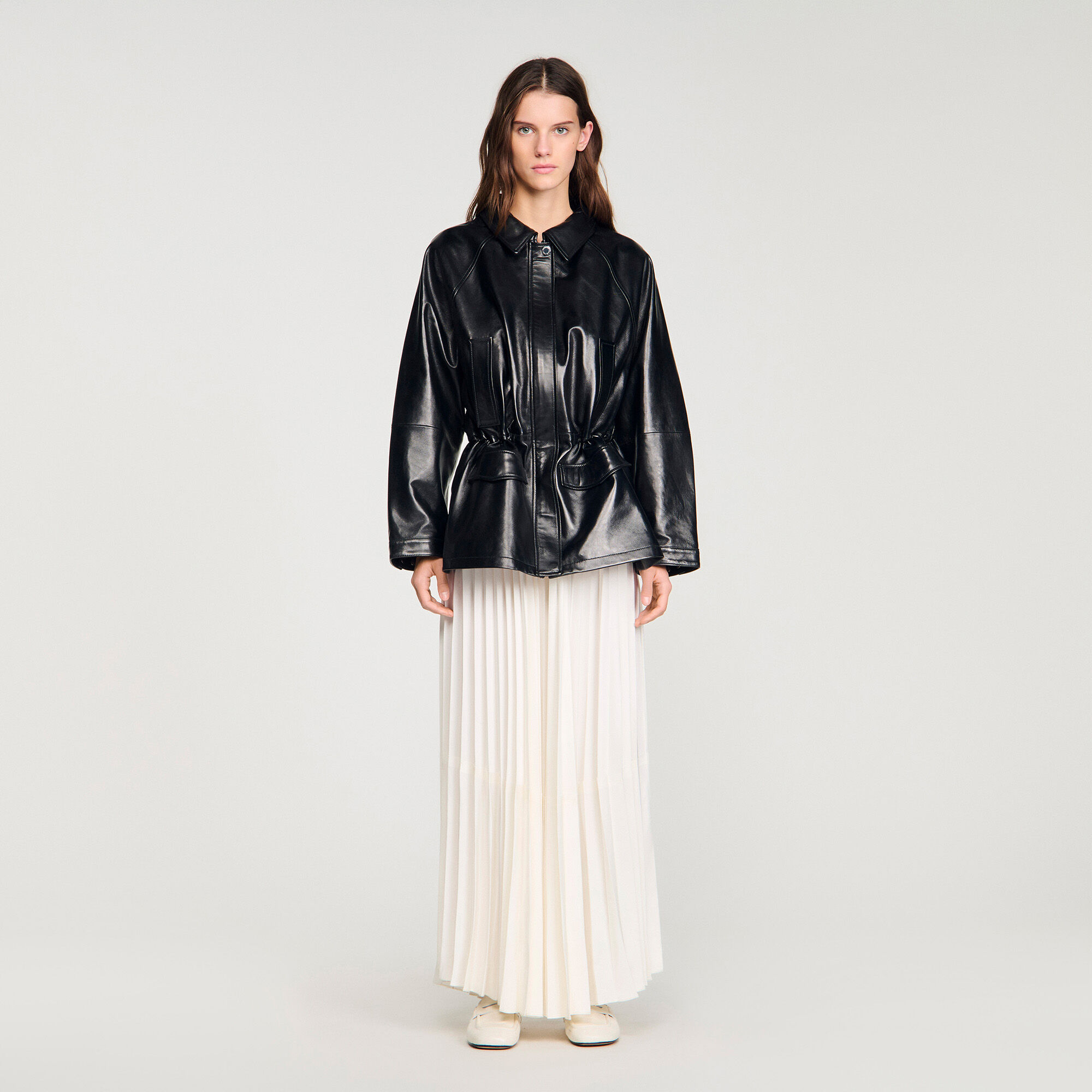 Smooth leather jacket