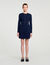 Short button-up knit dress