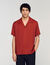 Loose-fit shark collar shirt