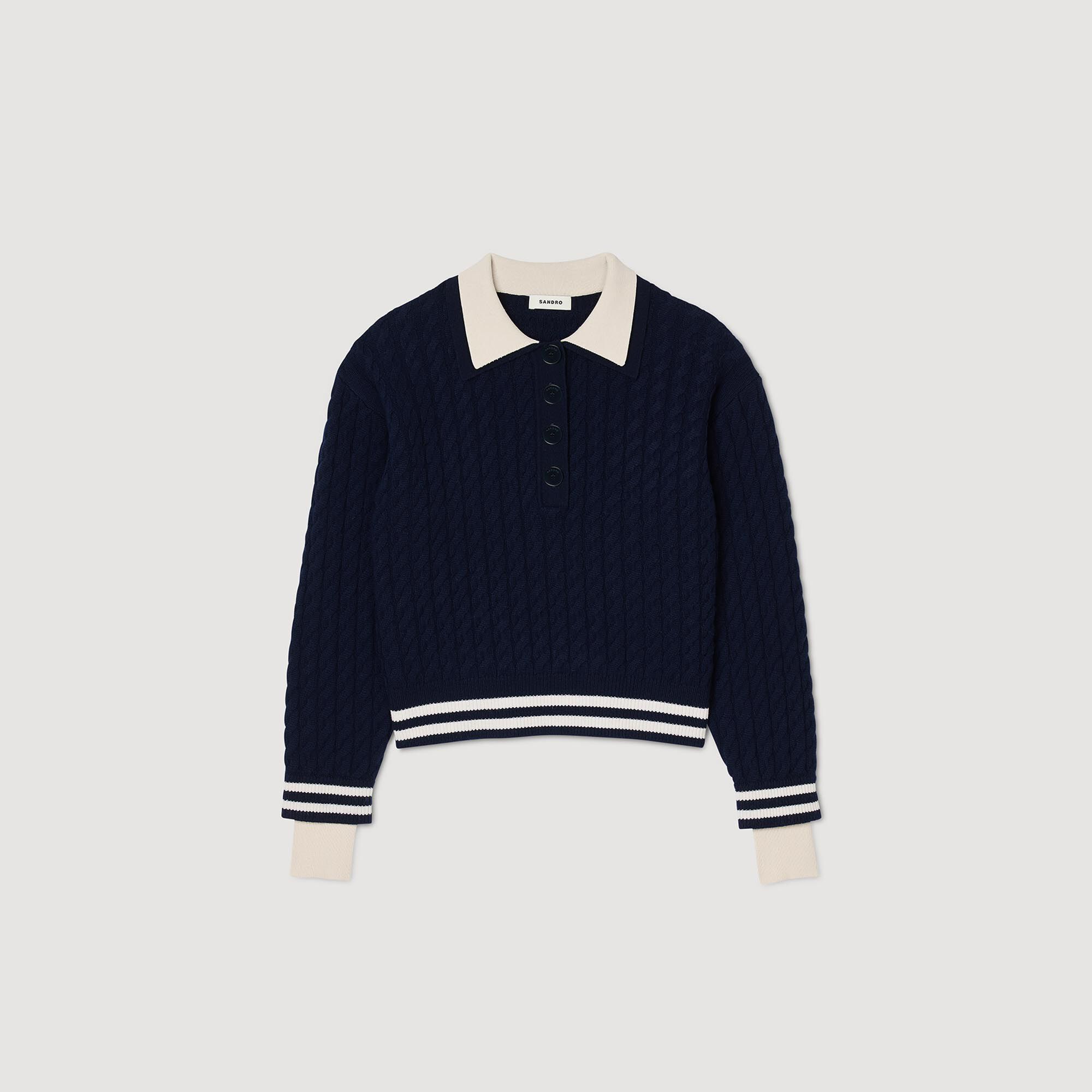 Cable knit jumper