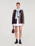 Long distressed leather jacket
