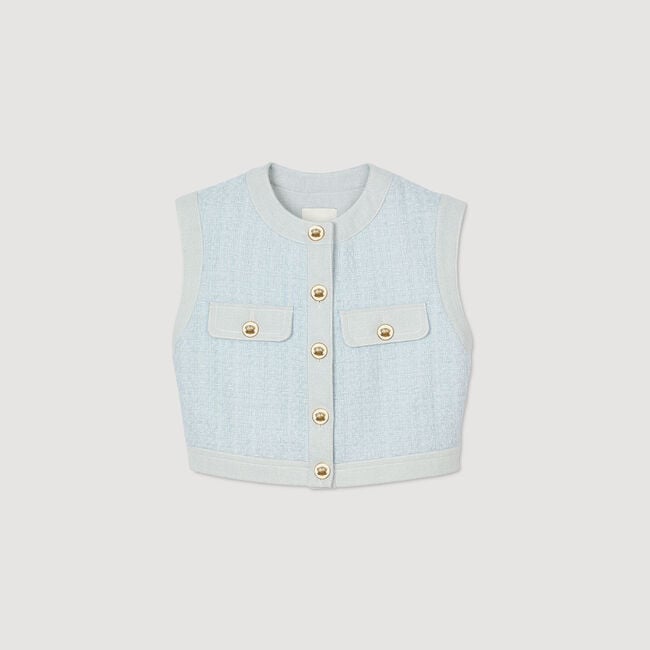 Decorative tweed jacket