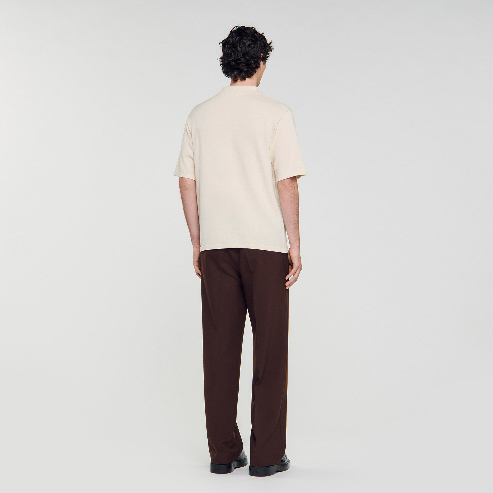 Polo with rope embroidery