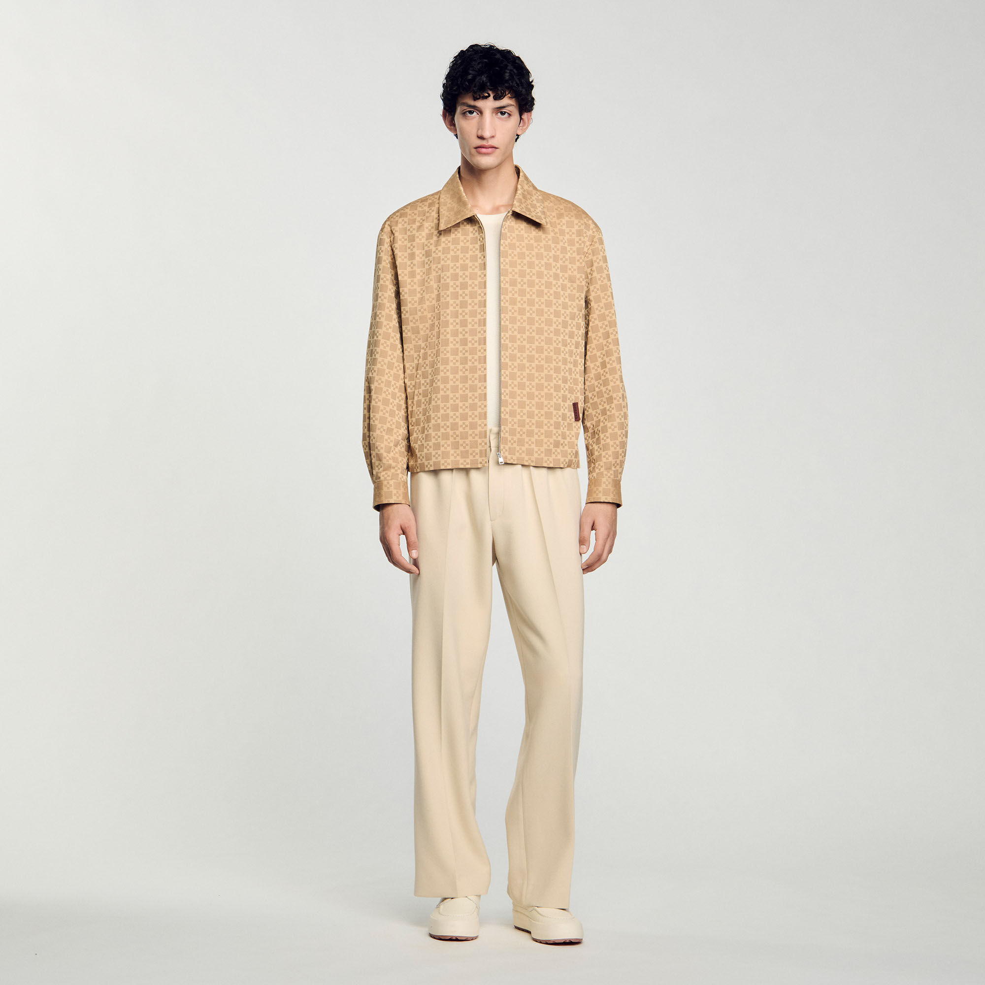 Square Cross zip-up jacket