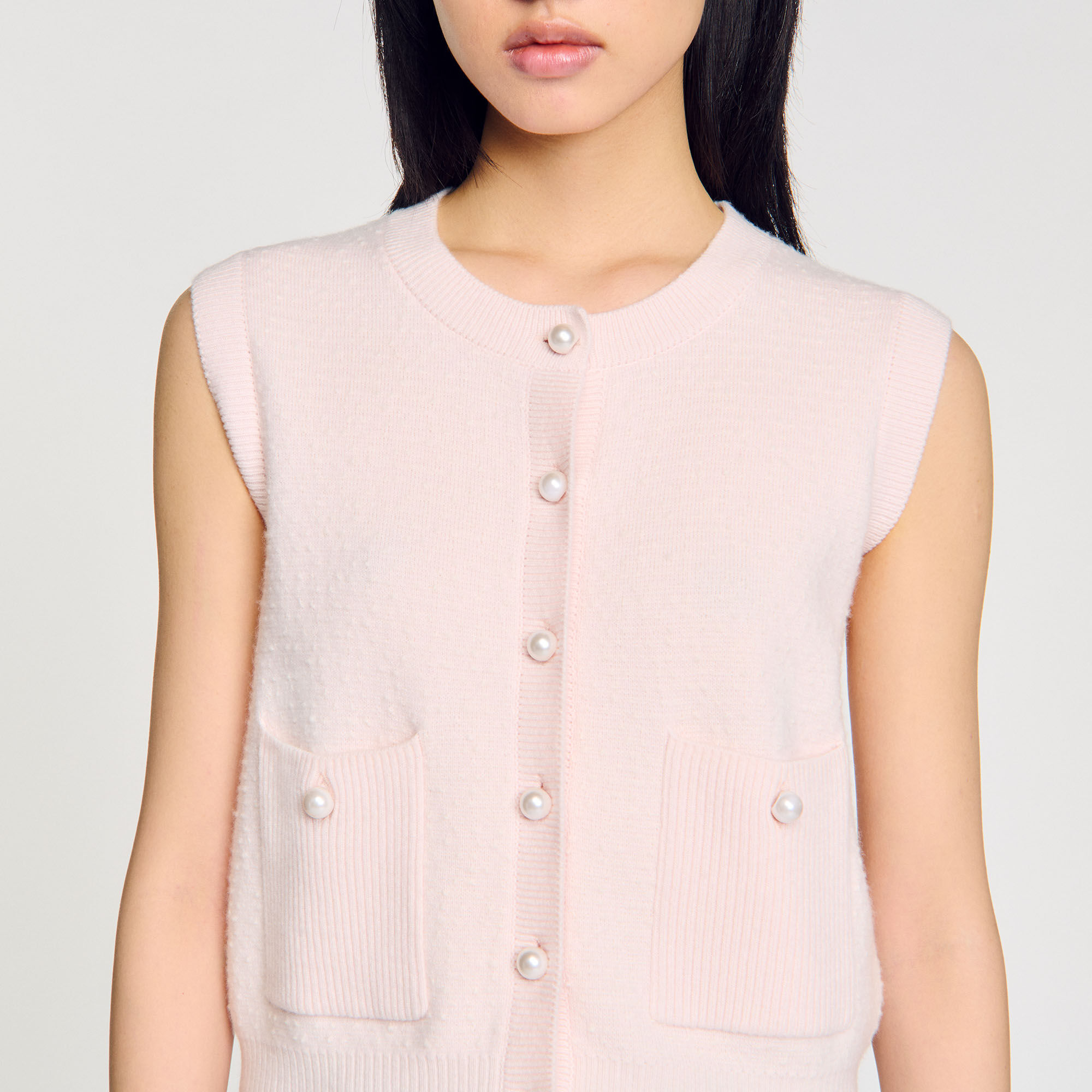 Textured tweed cardigan