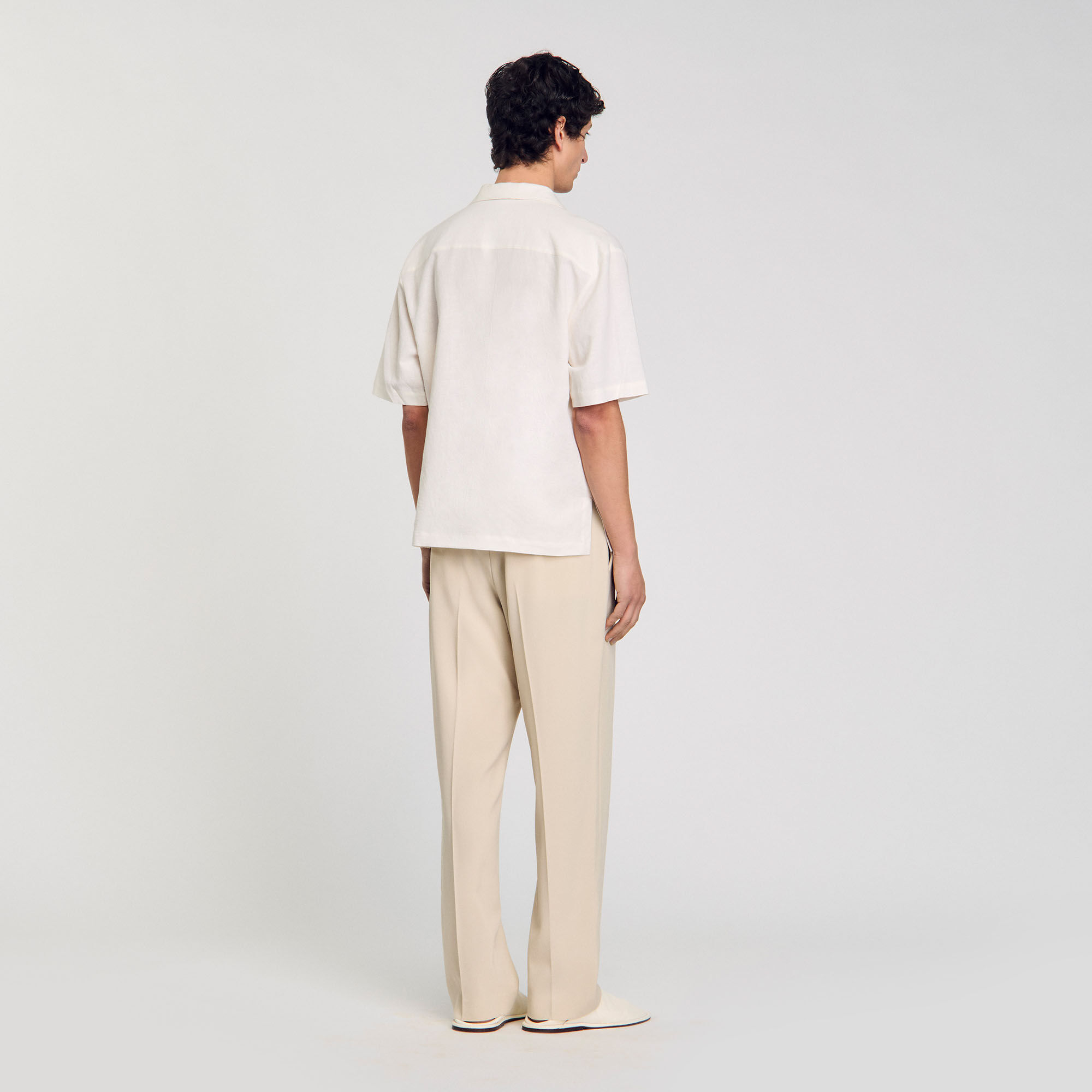 Cotton and linen shirt