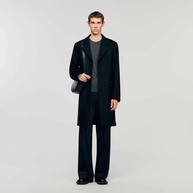 Wool and cashmere coat