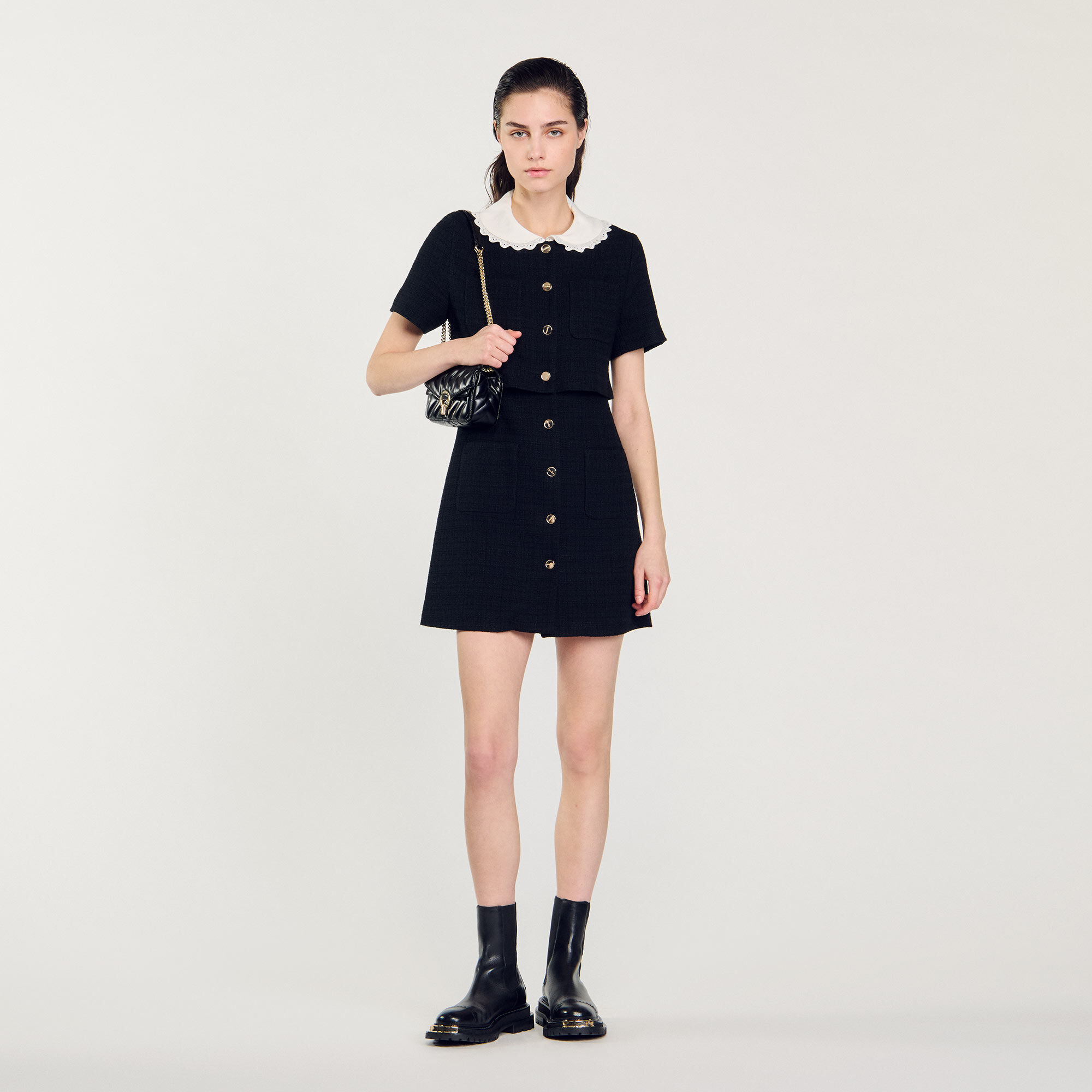 Short tweed dress