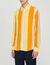 Flowing striped long-sleeved shirt