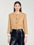 Cropped wool-blend jacket