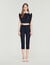 Contrast lace crop top