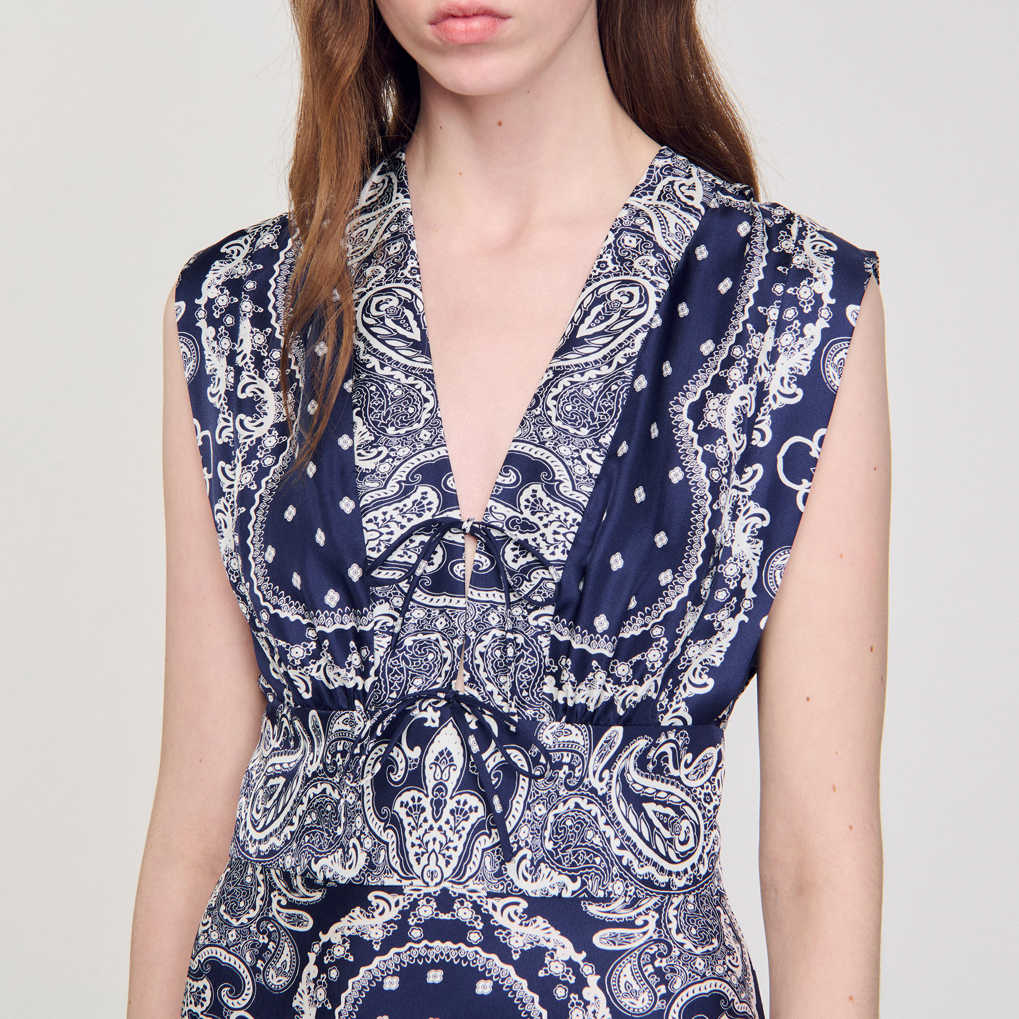Bandana-print maxi dress