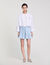 Short pleated rhinestone skirt