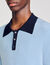 Two-tone polo shirt