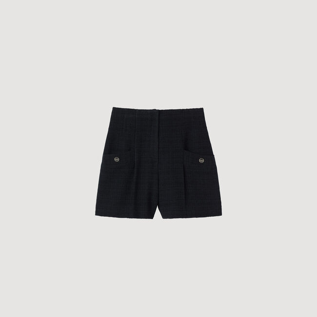 Tweed high-waisted shorts - Women | Sandro