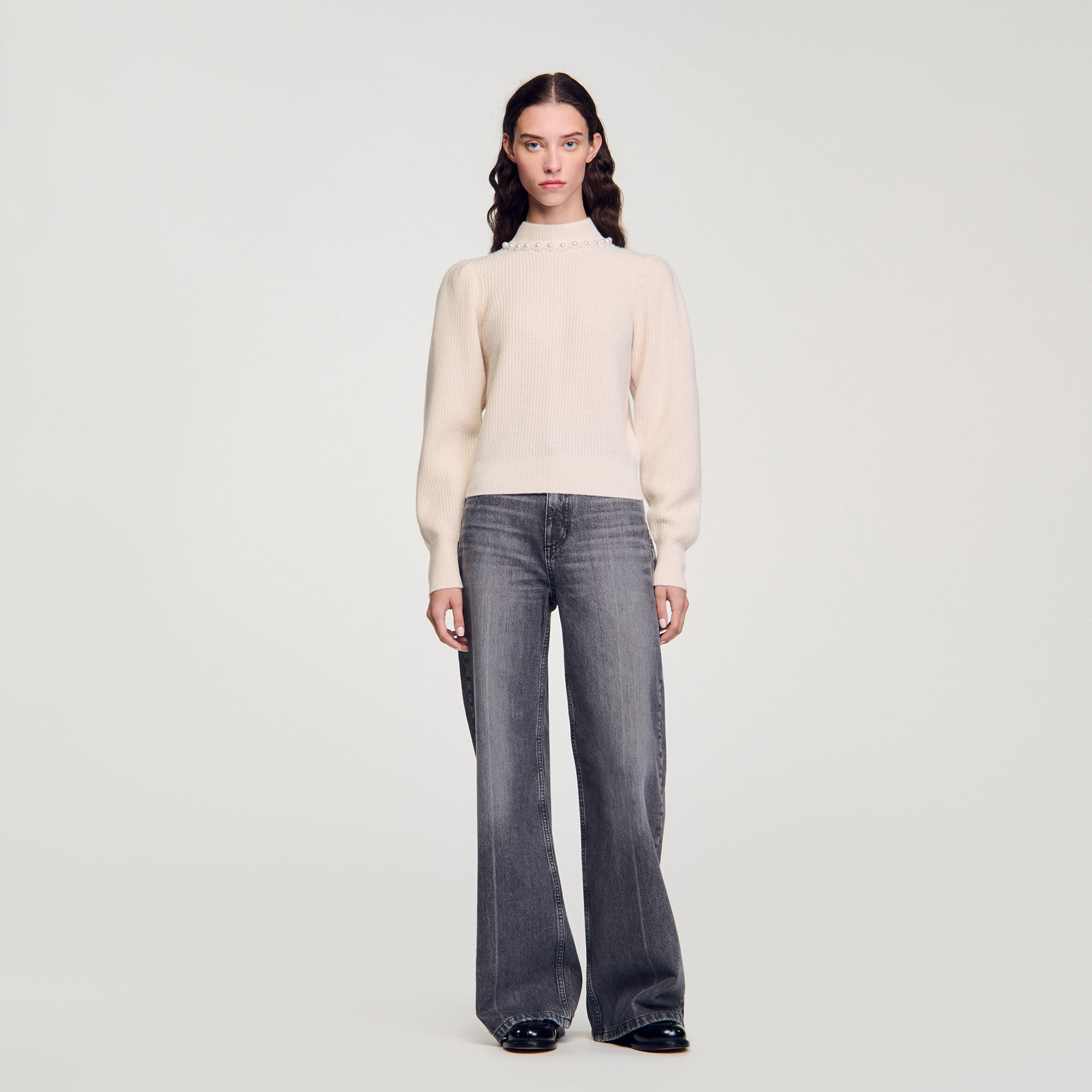 Ribbed wool and cashmere jumper