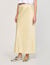 Long satin-effect skirt