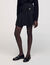 Short skirt with stitched pleats
