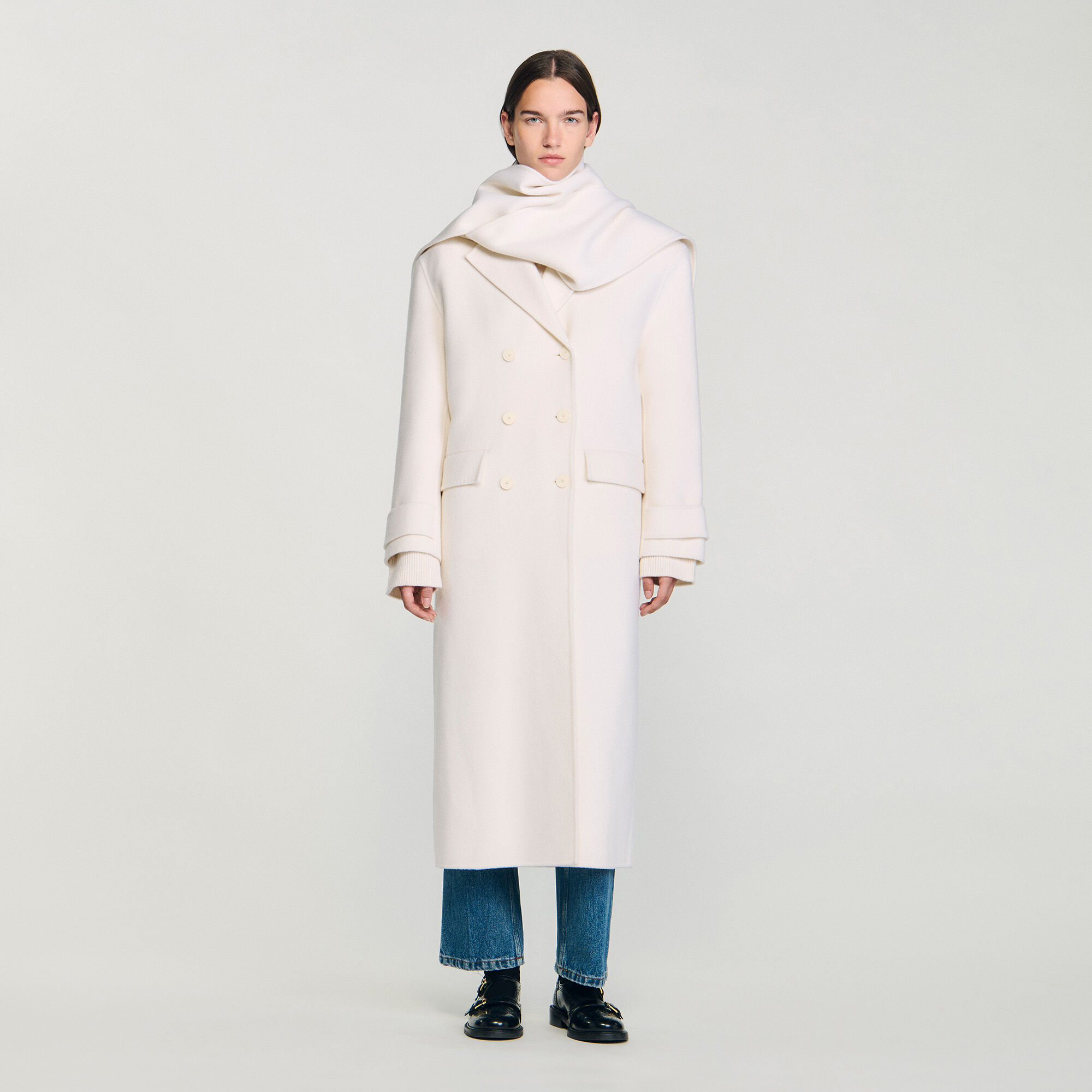 Oversized wool coat