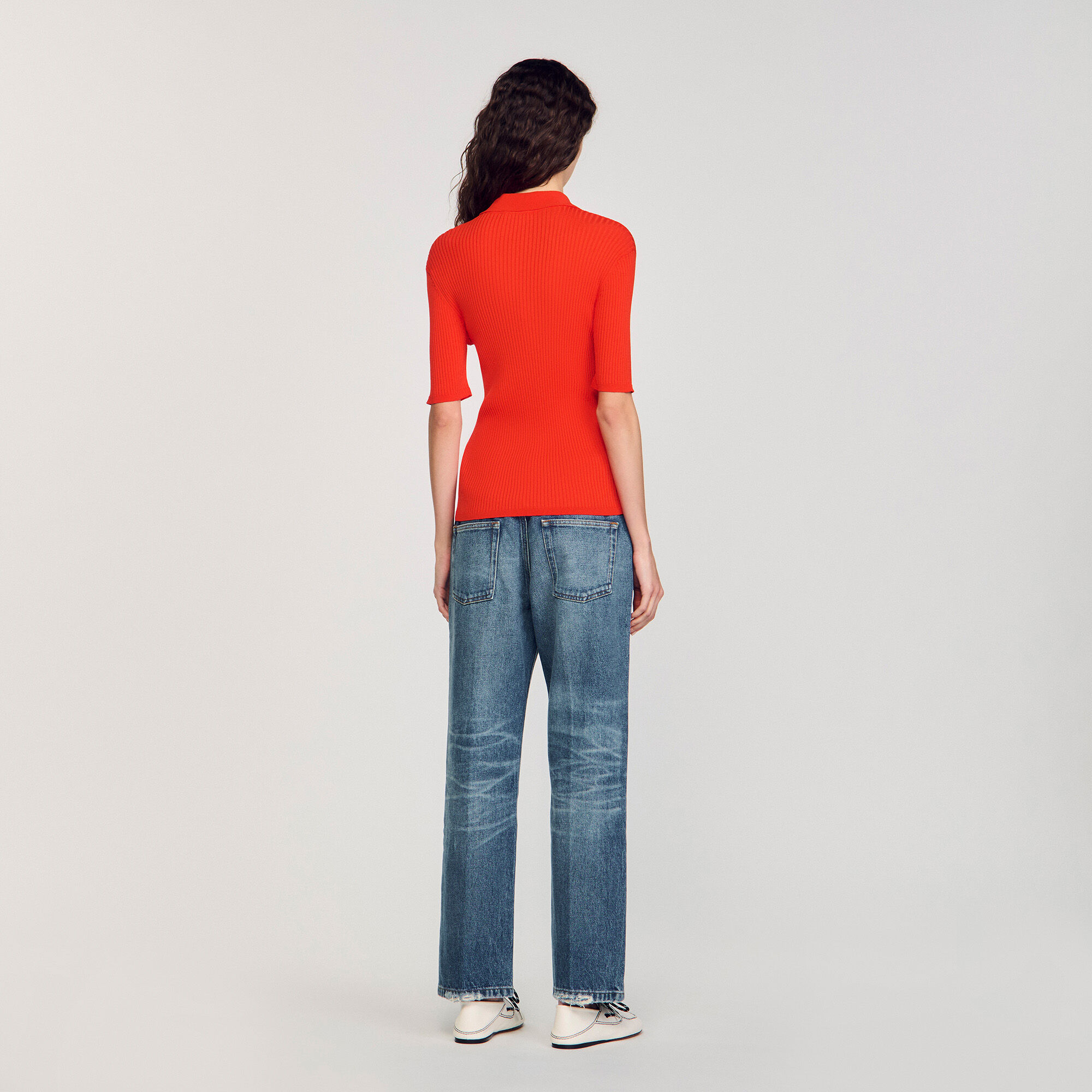 Polo-neck jumper