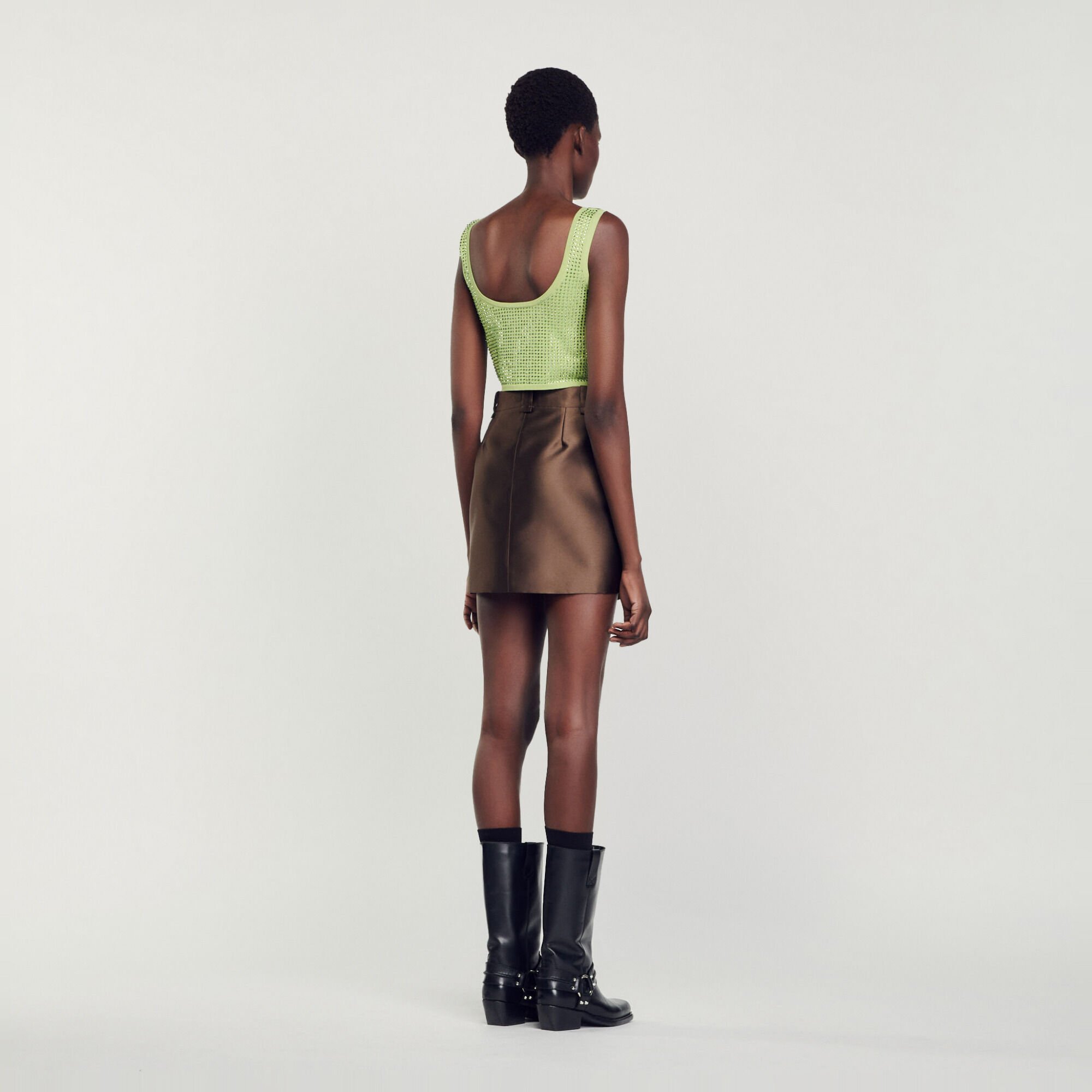 Rhinestone bralette top