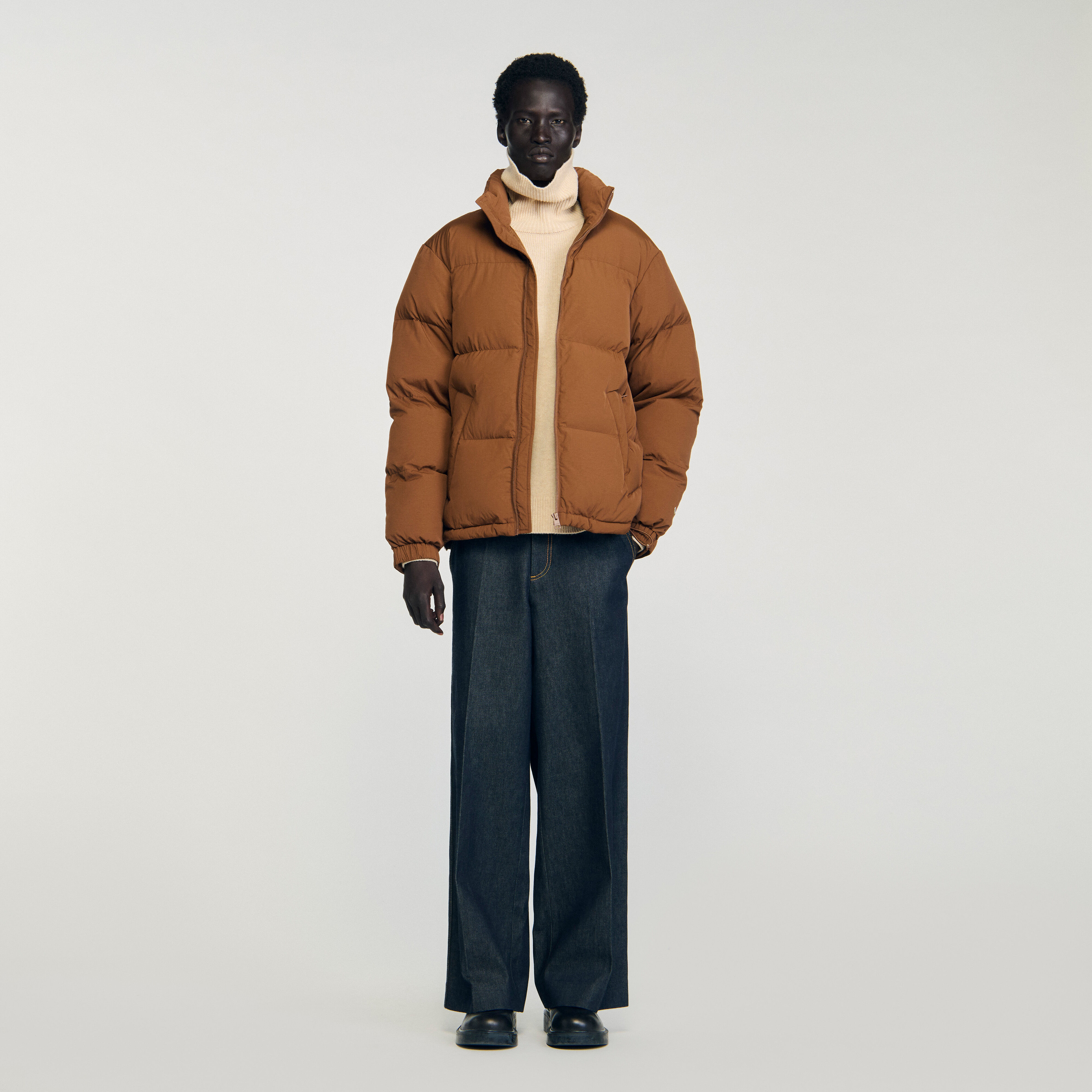 ✨美品✨SANDRO メンズ風 ジャケット コート 36 ブラウン系 ✨美品✨SANDRO メンズ風 ジャケット コート 36 ブラウン系
